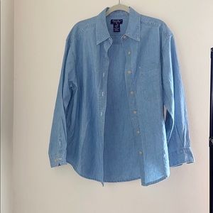 Eddie Bauer Long Sleeve Denim Top
